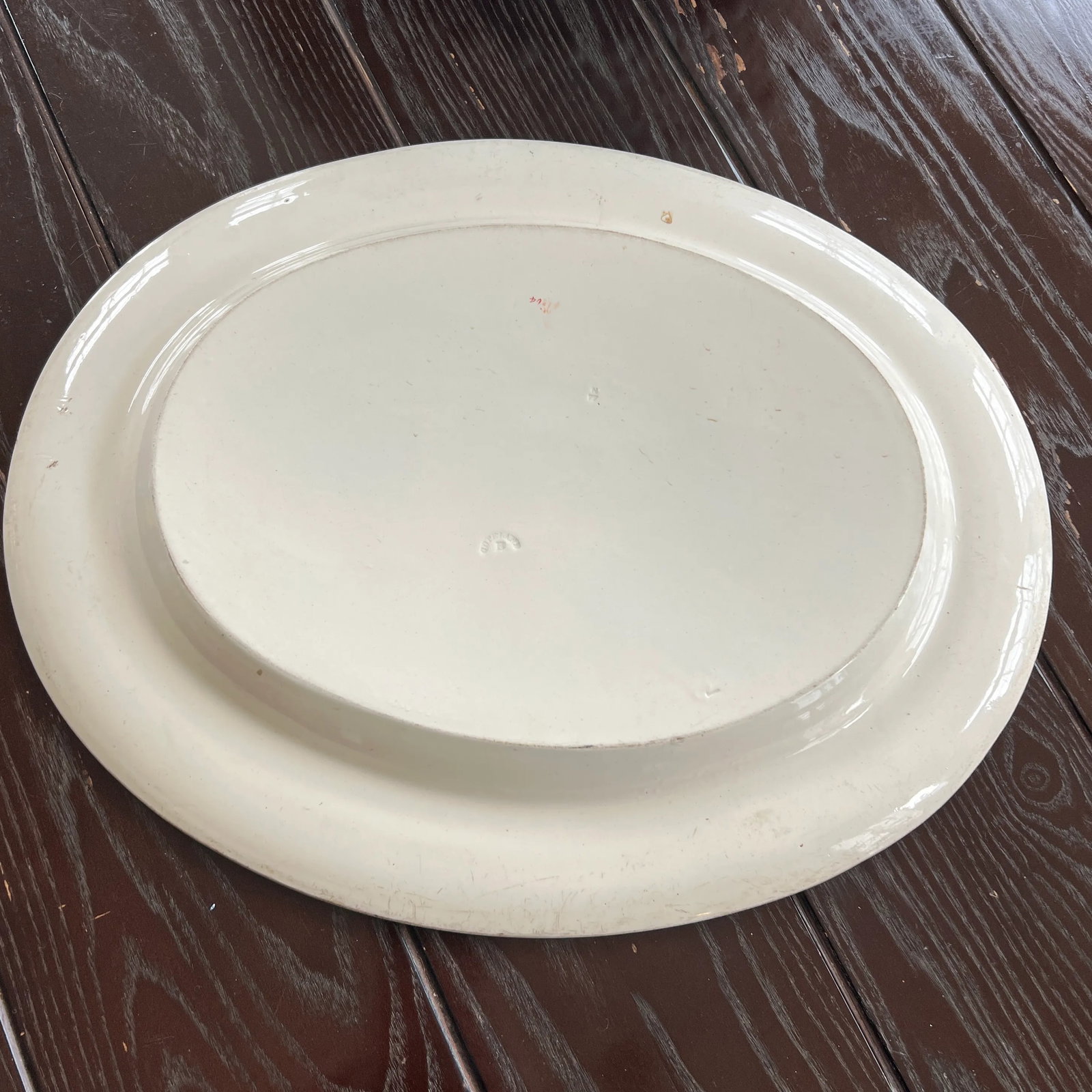 Antique 1877 English Copeland Egret Palm Serving Platter - 6