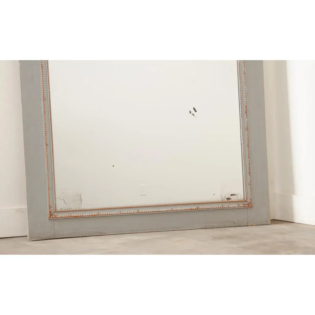 French 19th Century Painted Trumeau With Original Mirror Glass - 7