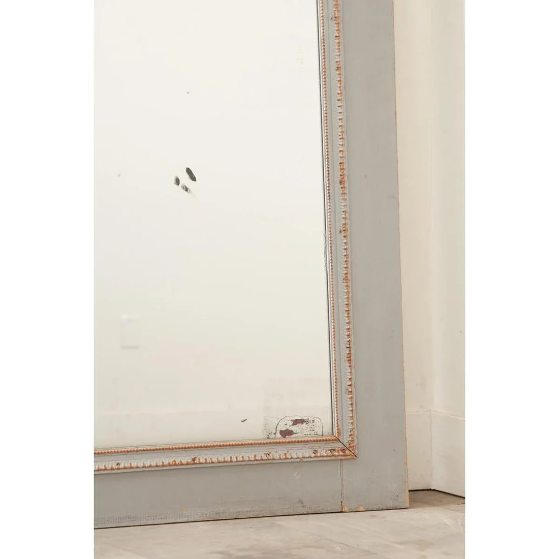French 19th Century Painted Trumeau With Original Mirror Glass - 8