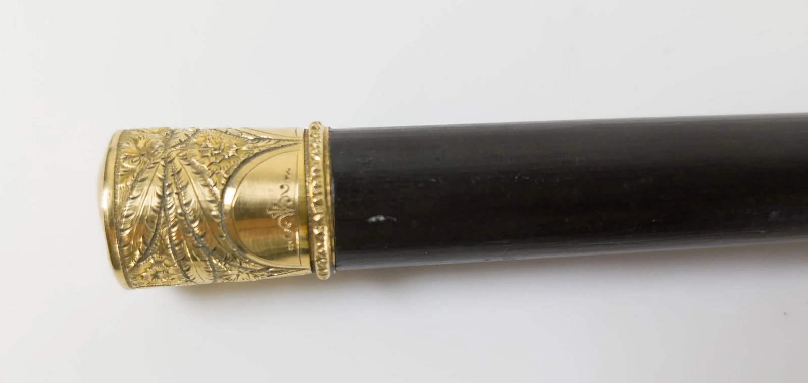 Early 20th Century Edwardian or Victorian Fancy Gold Filled Dress Cane Walking Stick - 2