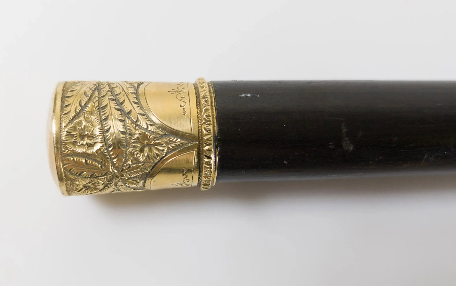 Early 20th Century Edwardian or Victorian Fancy Gold Filled Dress Cane Walking Stick - 4