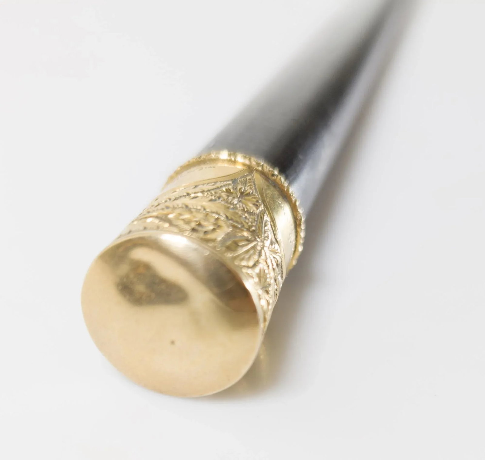 Early 20th Century Edwardian or Victorian Fancy Gold Filled Dress Cane Walking Stick - 5