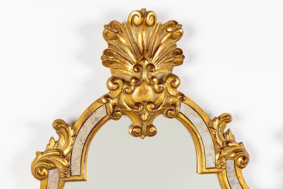 Large Late 20th Century Louis XVI Style Gilt Framed Mirror by Deknudt - 3