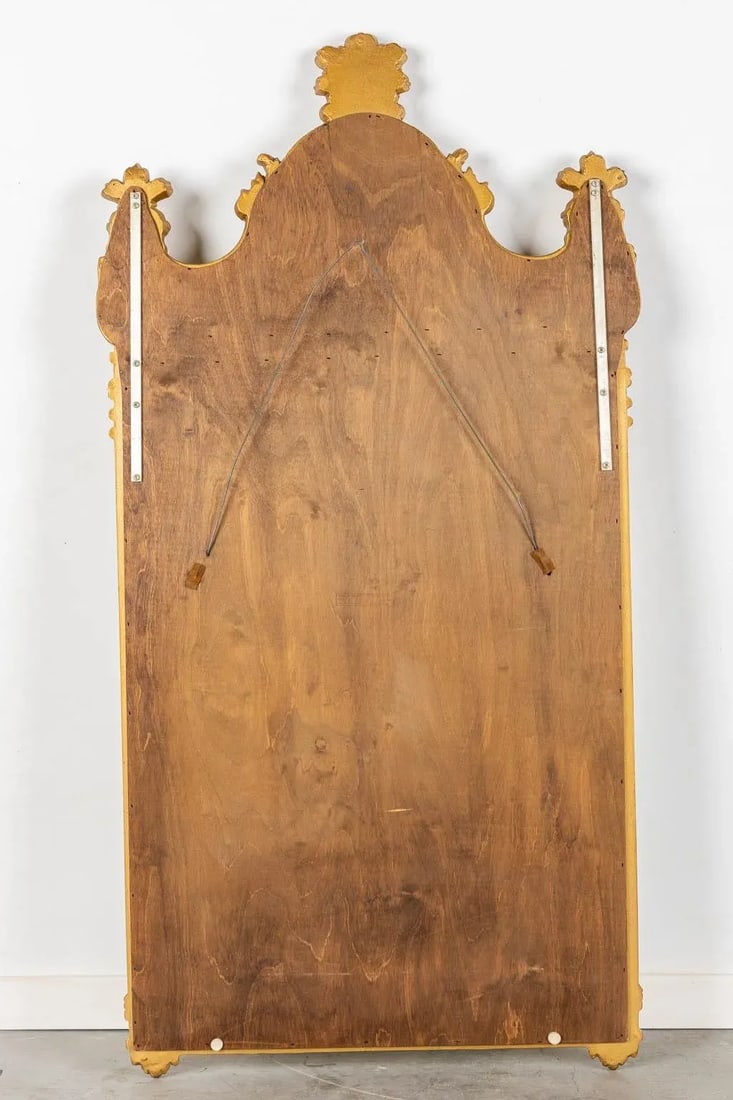 Large Late 20th Century Louis XVI Style Gilt Framed Mirror by Deknudt - 4