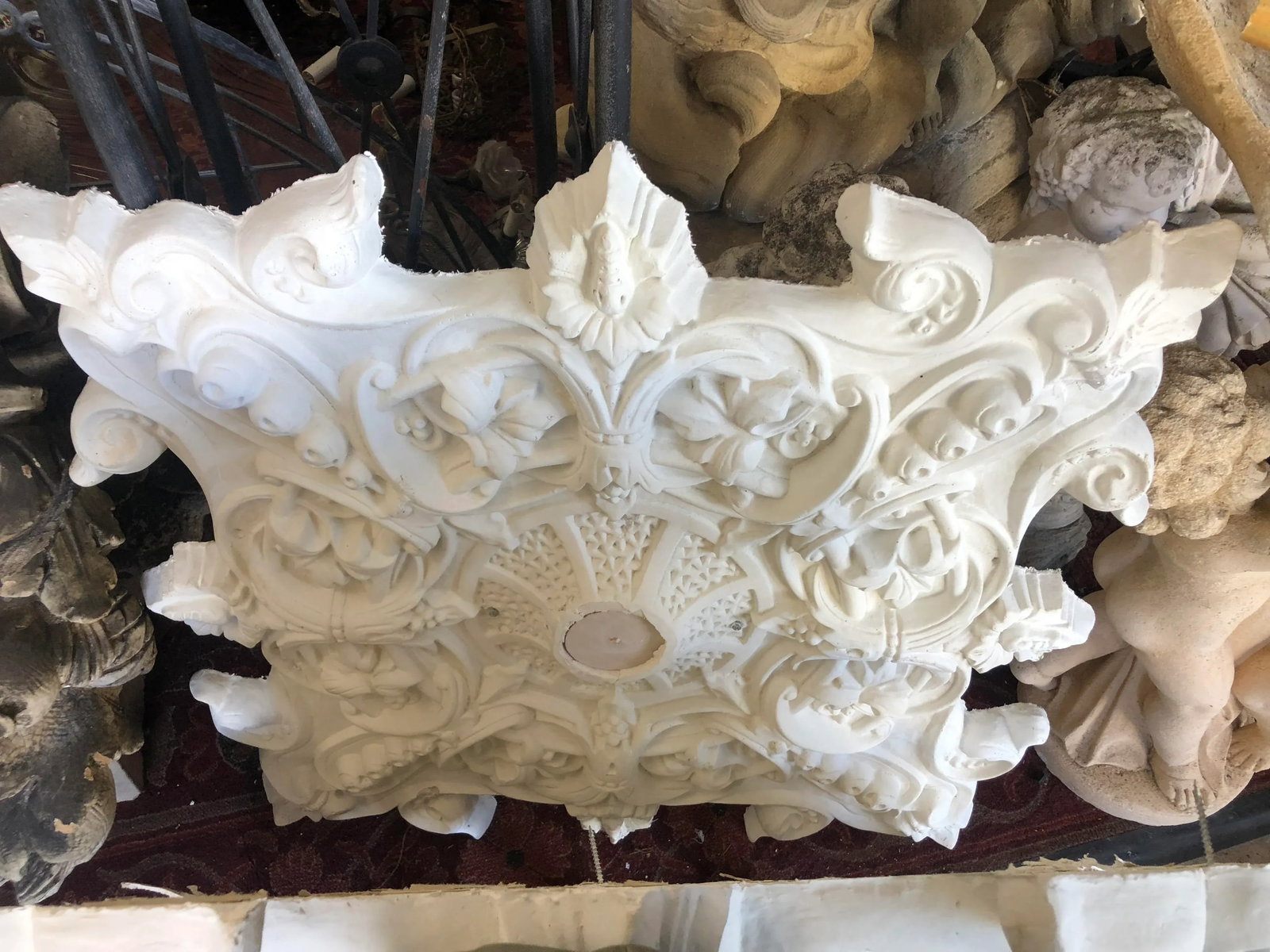 French Plaster Ceiling Medallion - 9