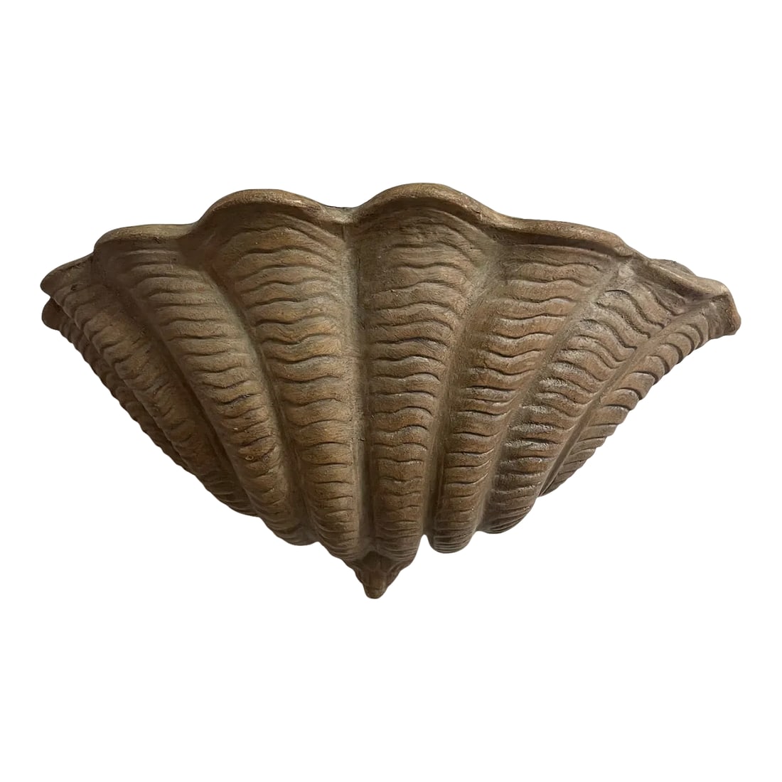 1990s Italian Terracotta Shell Wall Planter: Terracotta Planter hand made in Italy, could be use for outdoor covered patio also. Unused Condition: Imperfections: No Imperfections Condition Notes: Excellent Condition, Never used, Unused Origin:
