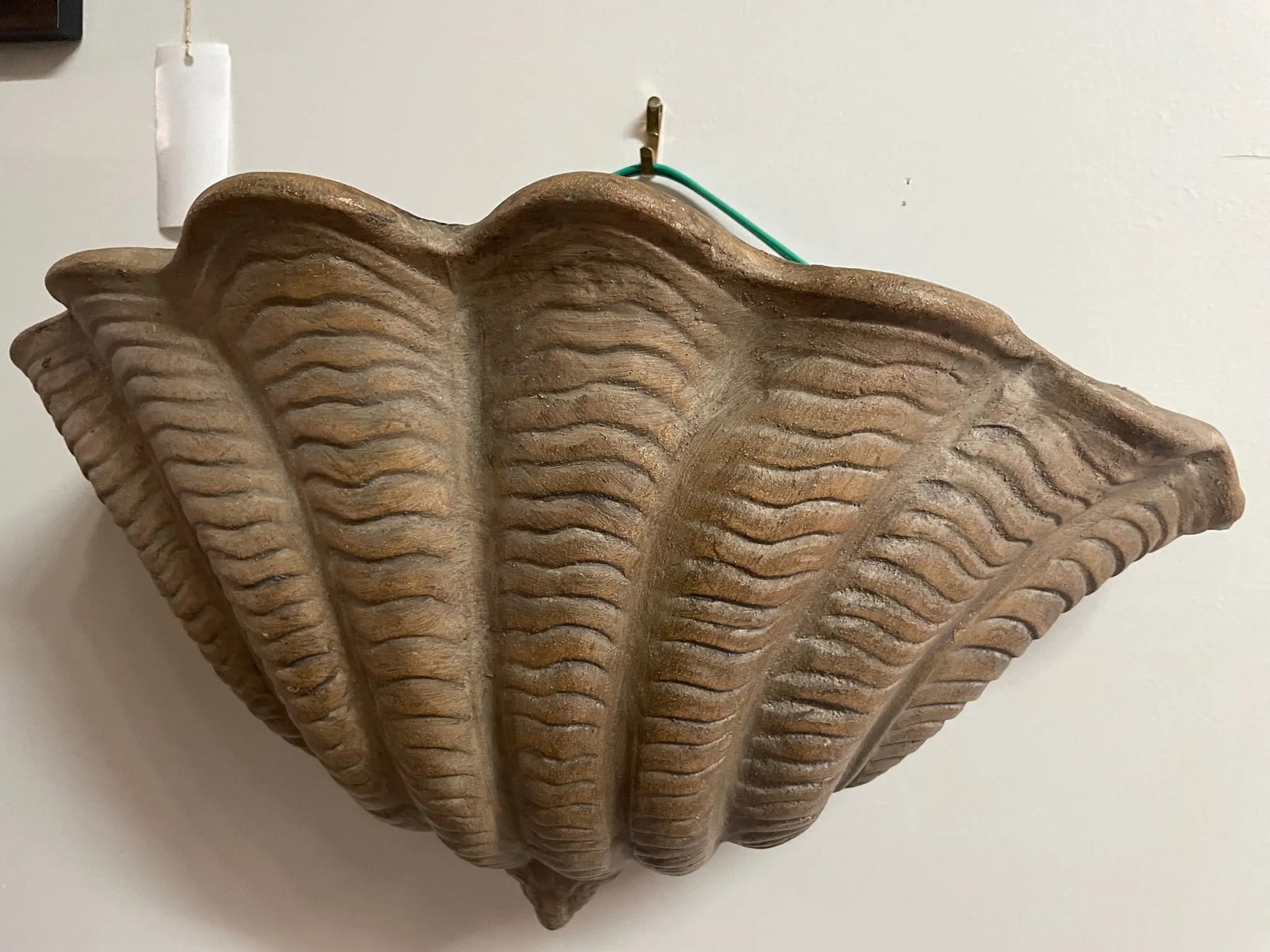 1990s Italian Terracotta Shell Wall Planter - 2