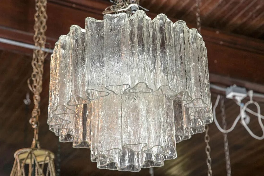 Large Tronchi Murano Venini Chandelier - 2