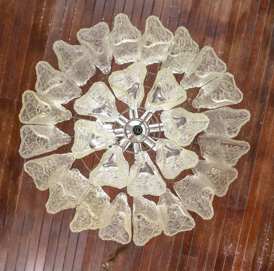 Large Tronchi Murano Venini Chandelier - 4