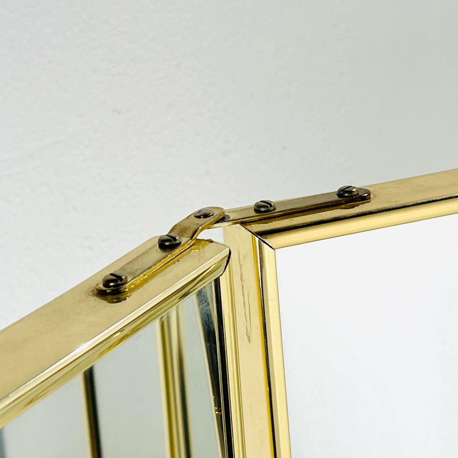 1970s 3 Panel Double Sided Mirror Screen / Room Divider - 10