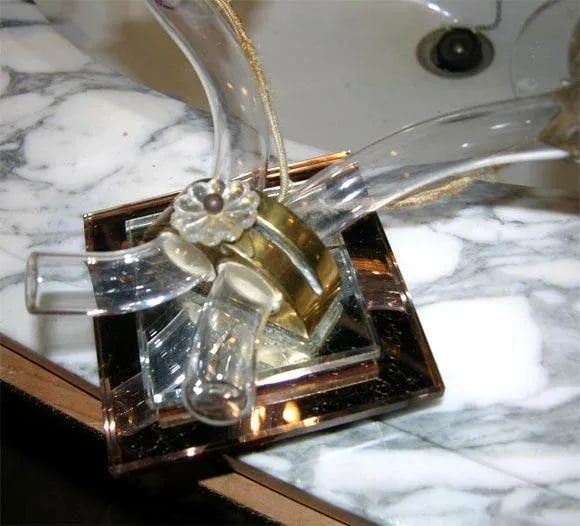 1930s Vintage French Mirrored Sconces- a Pair - 4