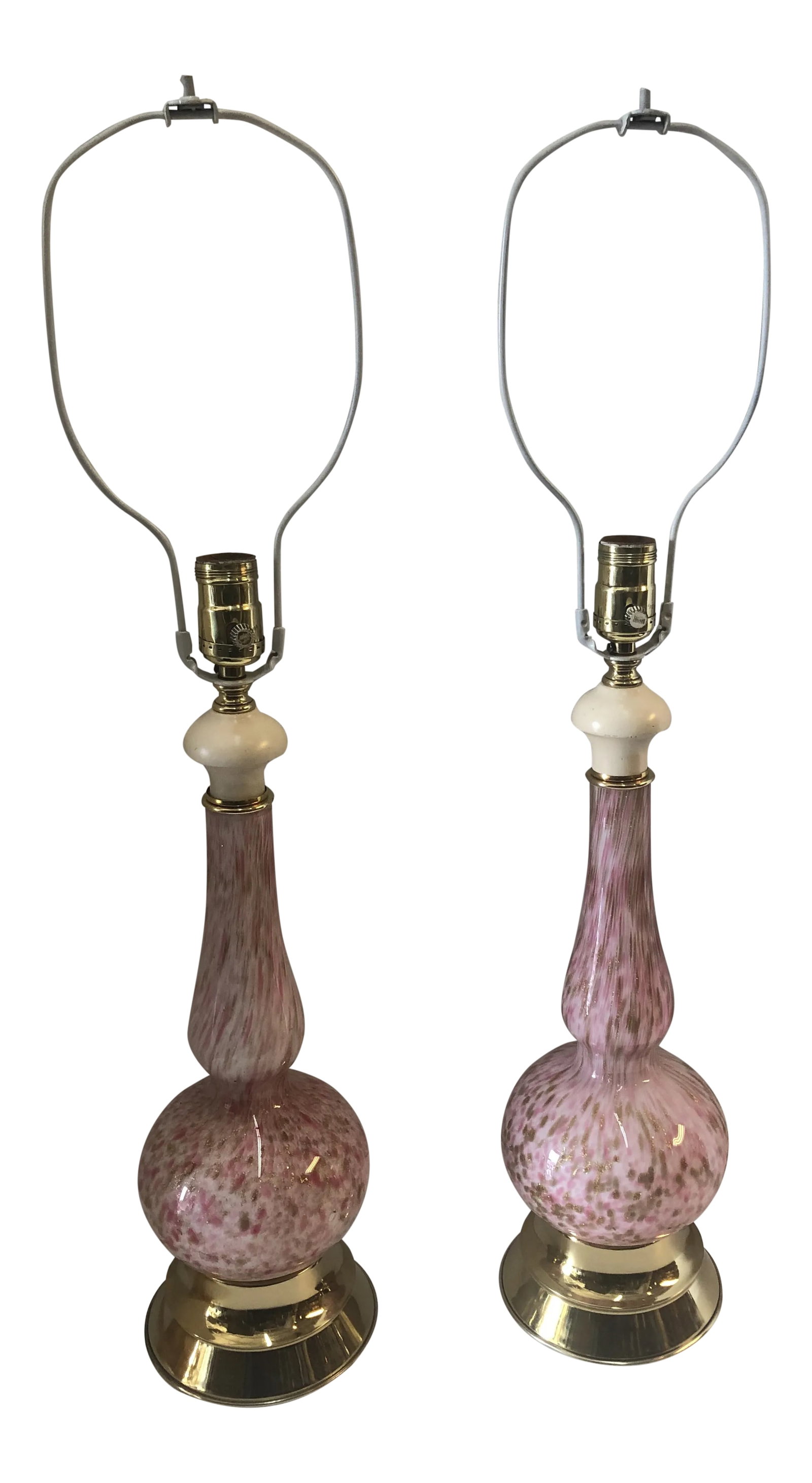 1950s Mid-Century Modern Murano Table Lamps - a Pair: Pair of mid-century Murano table lamps in great condition. They have also been restored. Condition: Alterations: Restored Imperfections: Some Imperfections Condition Notes: No imperfections. Materials