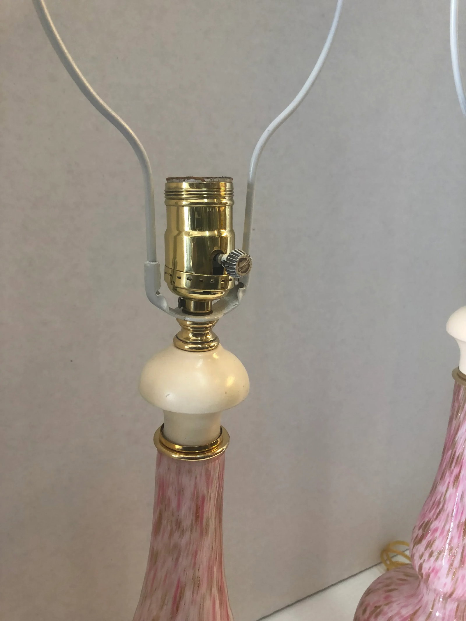 1950s Mid-Century Modern Murano Table Lamps - a Pair - 4