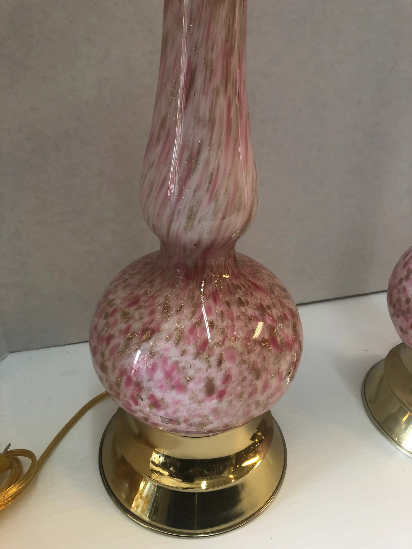 1950s Mid-Century Modern Murano Table Lamps - a Pair - 5