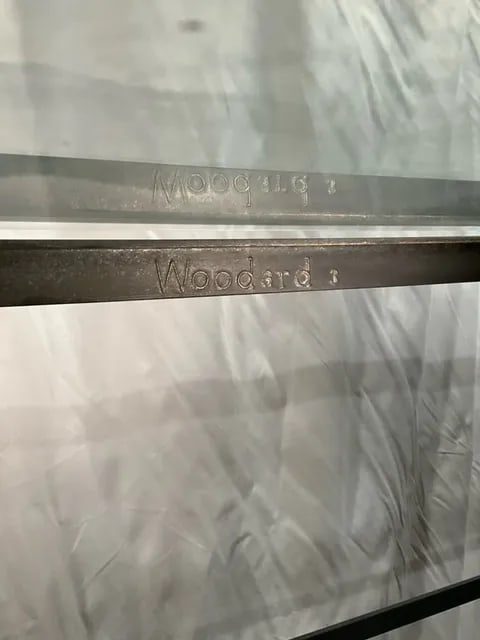 1950s Russell Woodard Wrought Iron 3 Tier Baker's Rack with Glass Shelves - 10