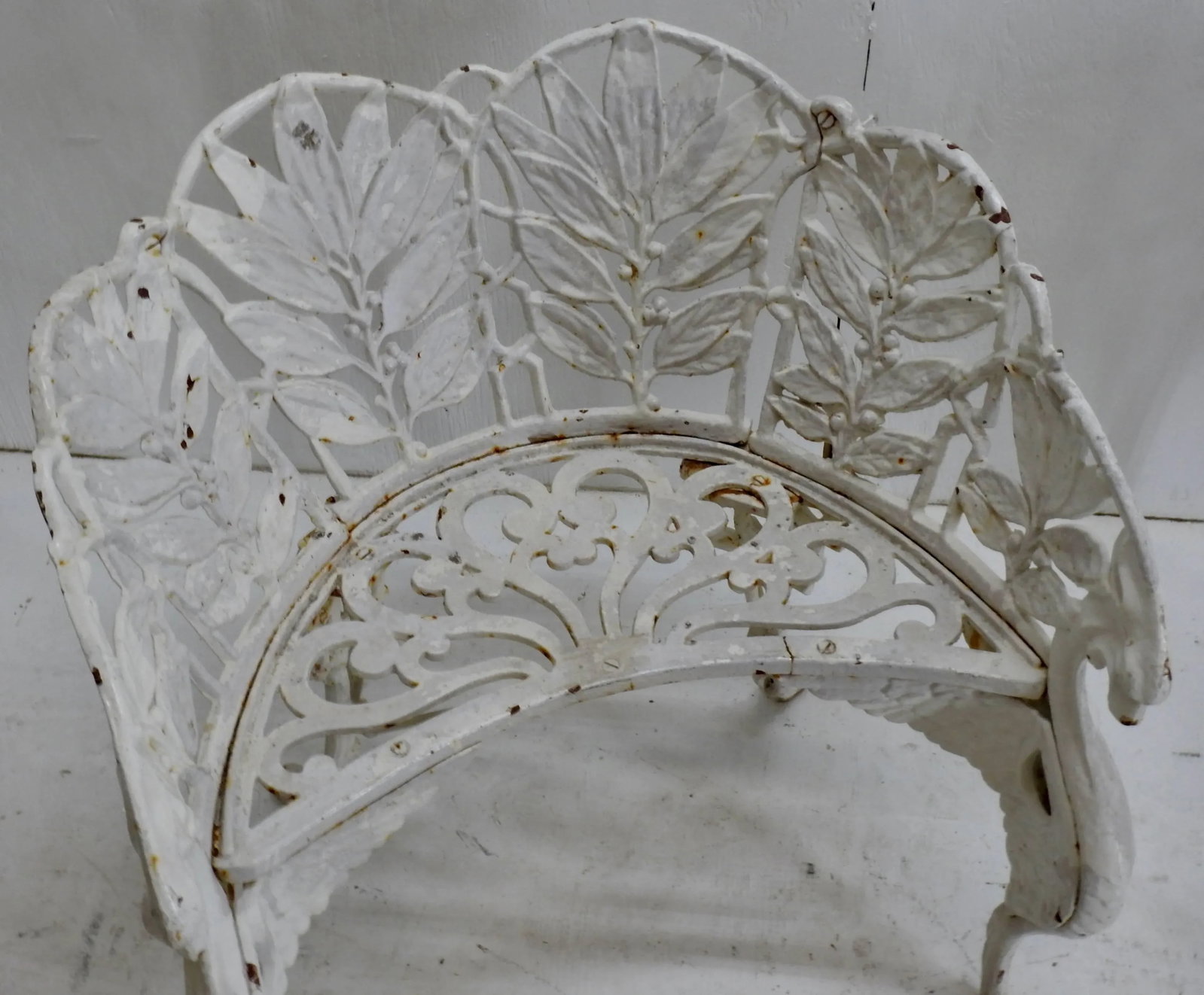 Pair of White Wrought Iron Side Chairs - 3