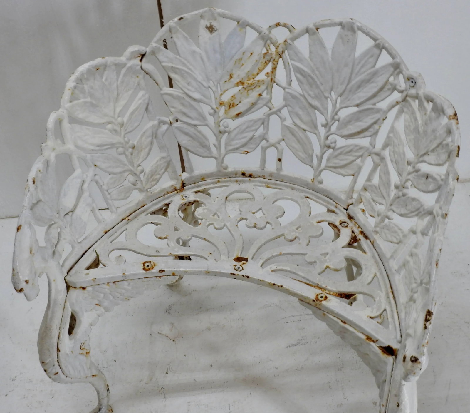 Pair of White Wrought Iron Side Chairs - 5