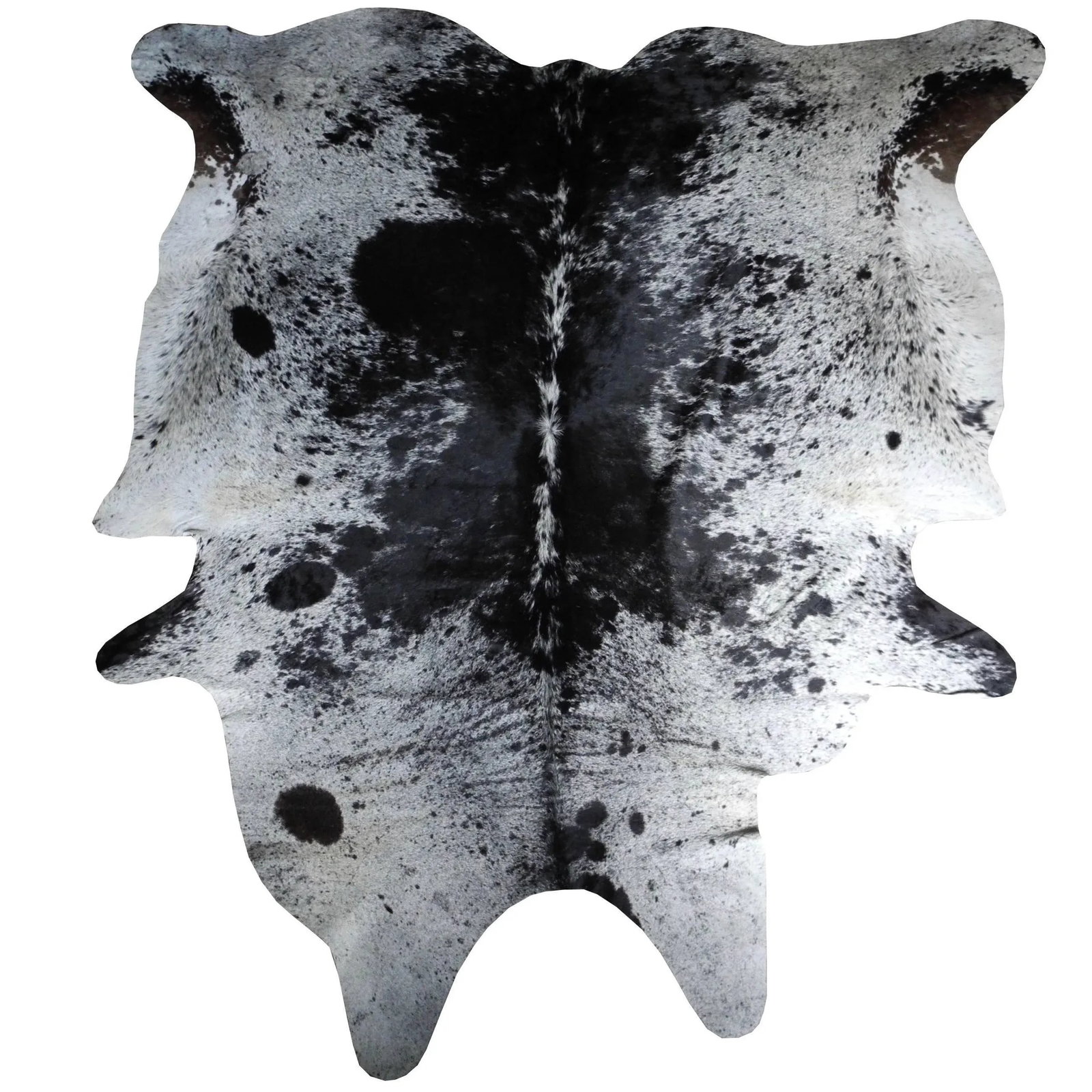 Salt and Pepper Leather Cowhide With Black and White Spots From Brazil - 6