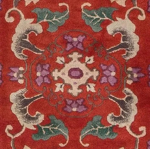 1930s Vintage Chinese Art Deco Rug - 2'1'' * 3'11'' - 4