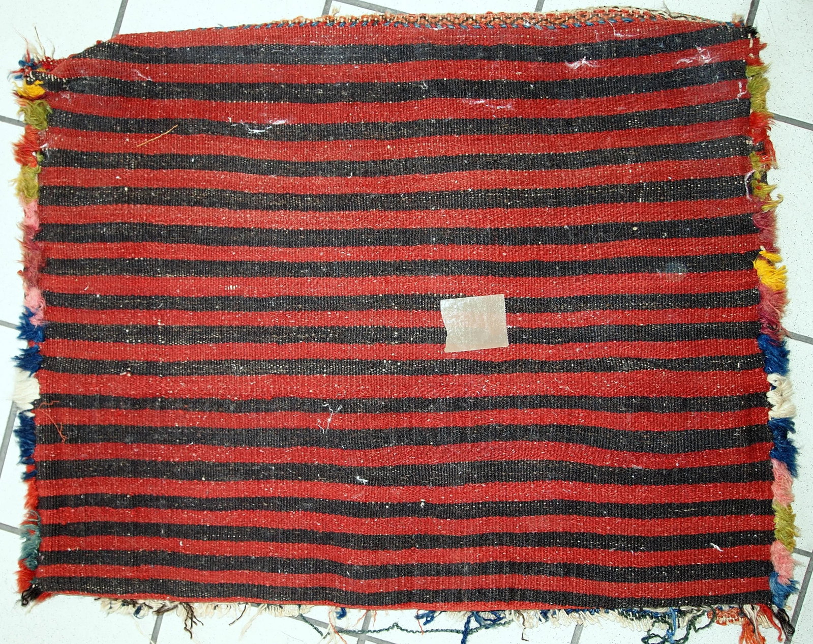 1880s Handmade Antique Collectible Persian Kurdish Bag 1.8' X 2.4' - 10