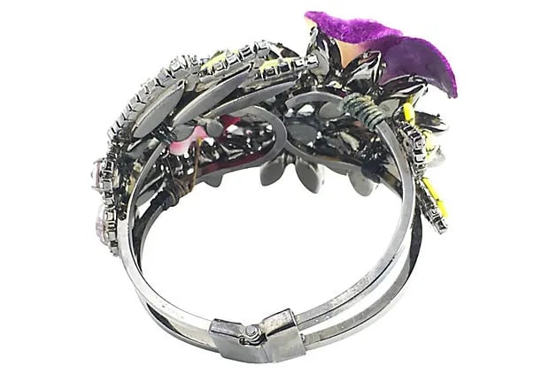 Floral Bangle Bracelet by Elizabeth Cole - 6