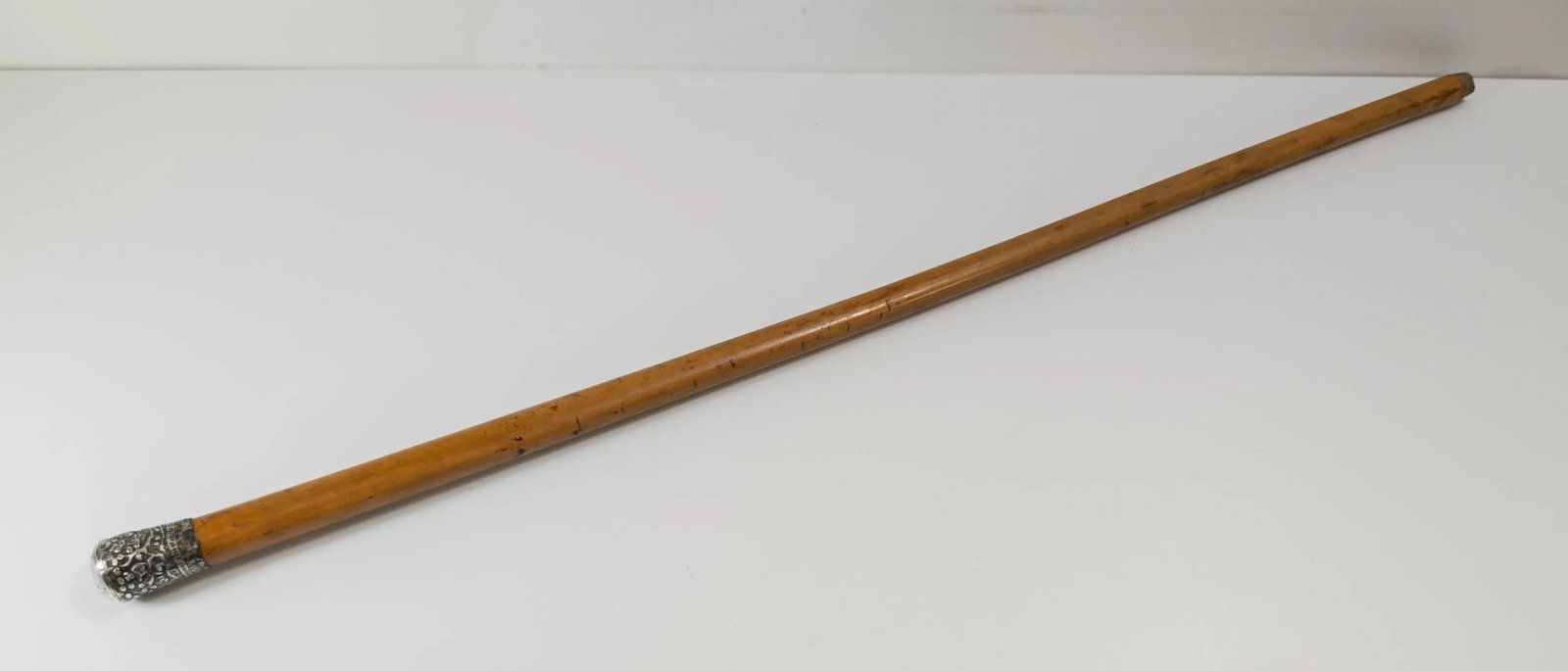 Early 20th Century Chinese Export Silver and Malacca Cane Walking Stick - 2