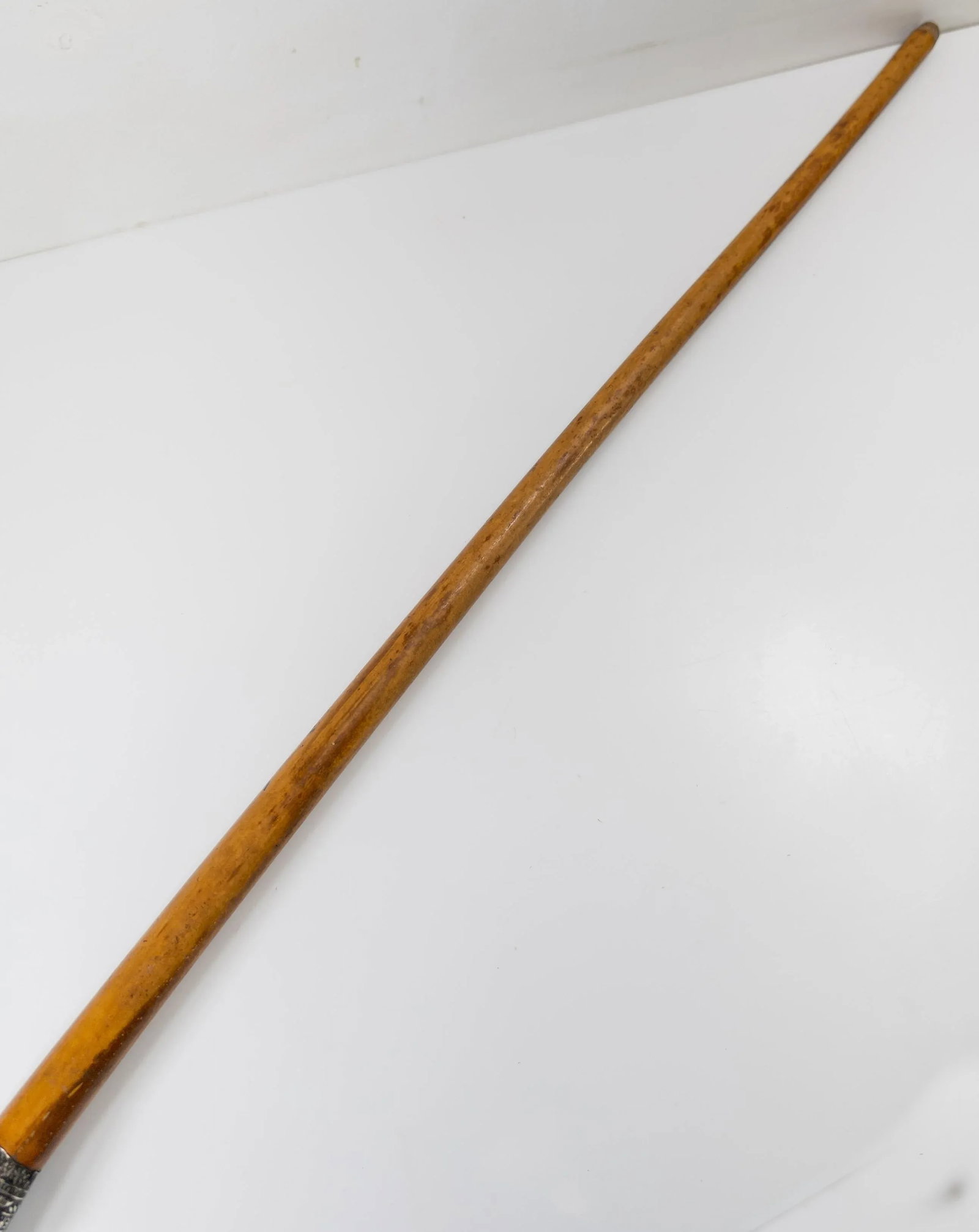 Early 20th Century Chinese Export Silver and Malacca Cane Walking Stick - 8