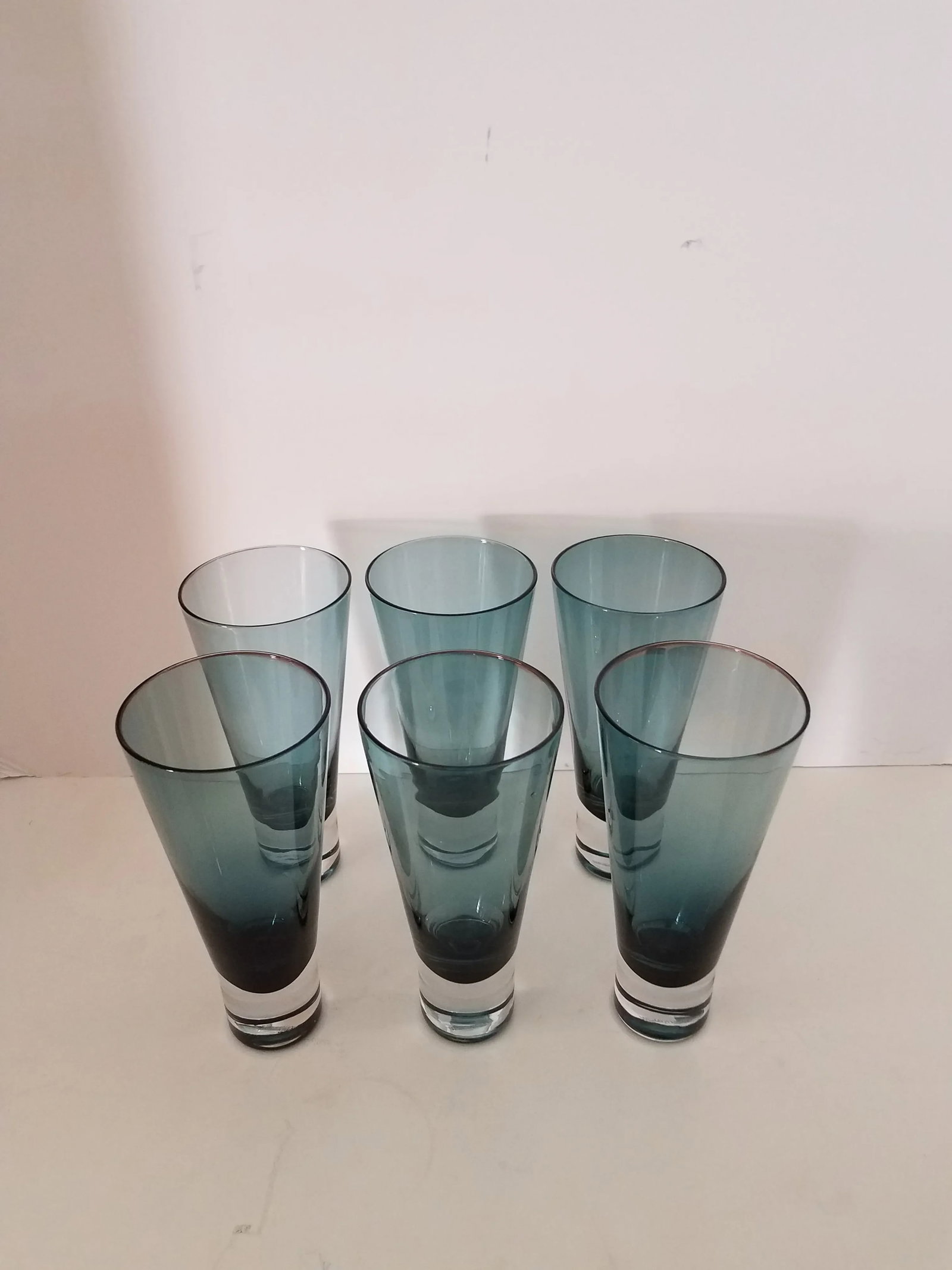 Kenneth Cole Reactions Ludlow Blue Crystal Highball Glasses - Set of 6 - 2