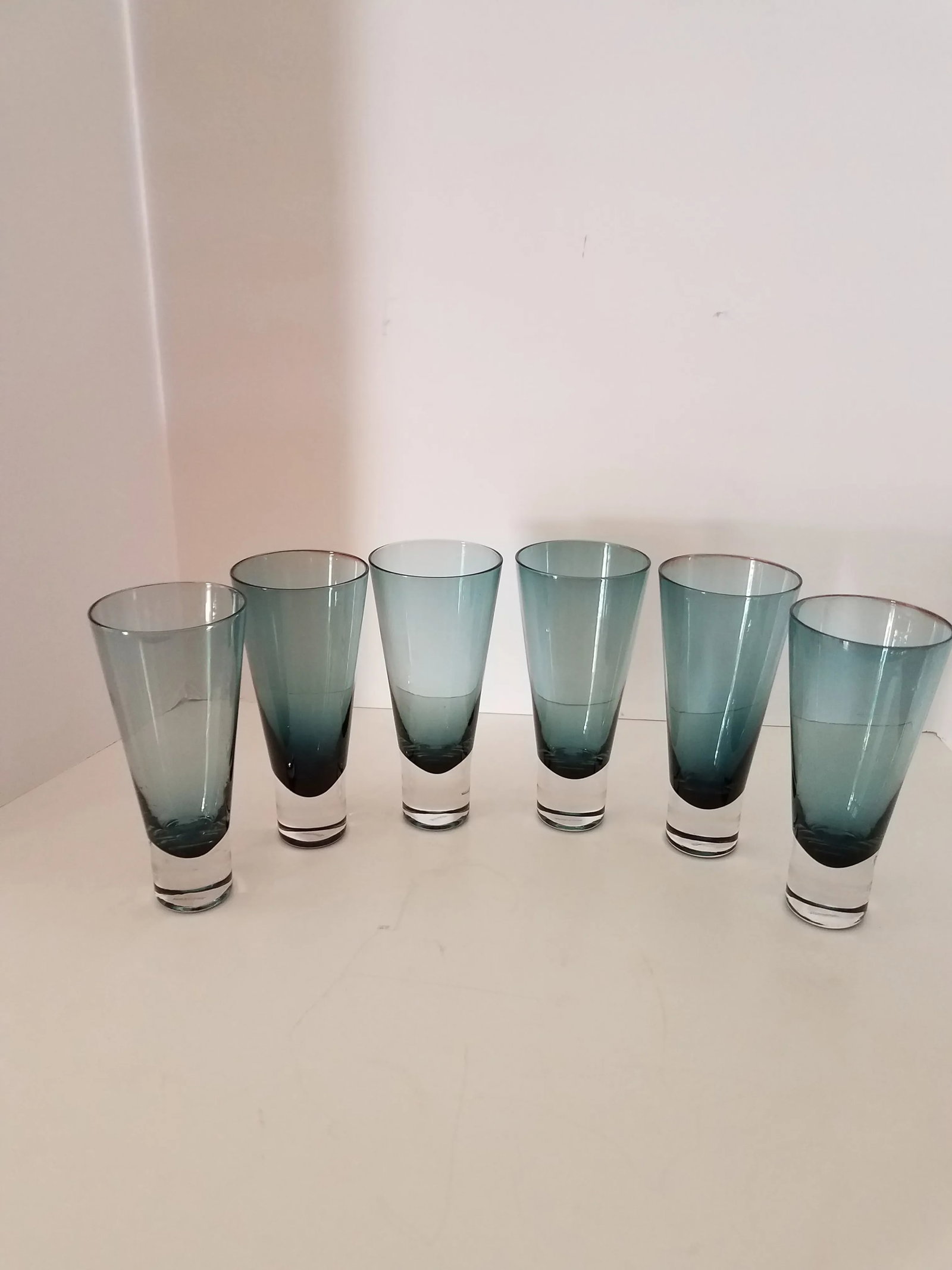 Kenneth Cole Reactions Ludlow Blue Crystal Highball Glasses - Set of 6 - 4