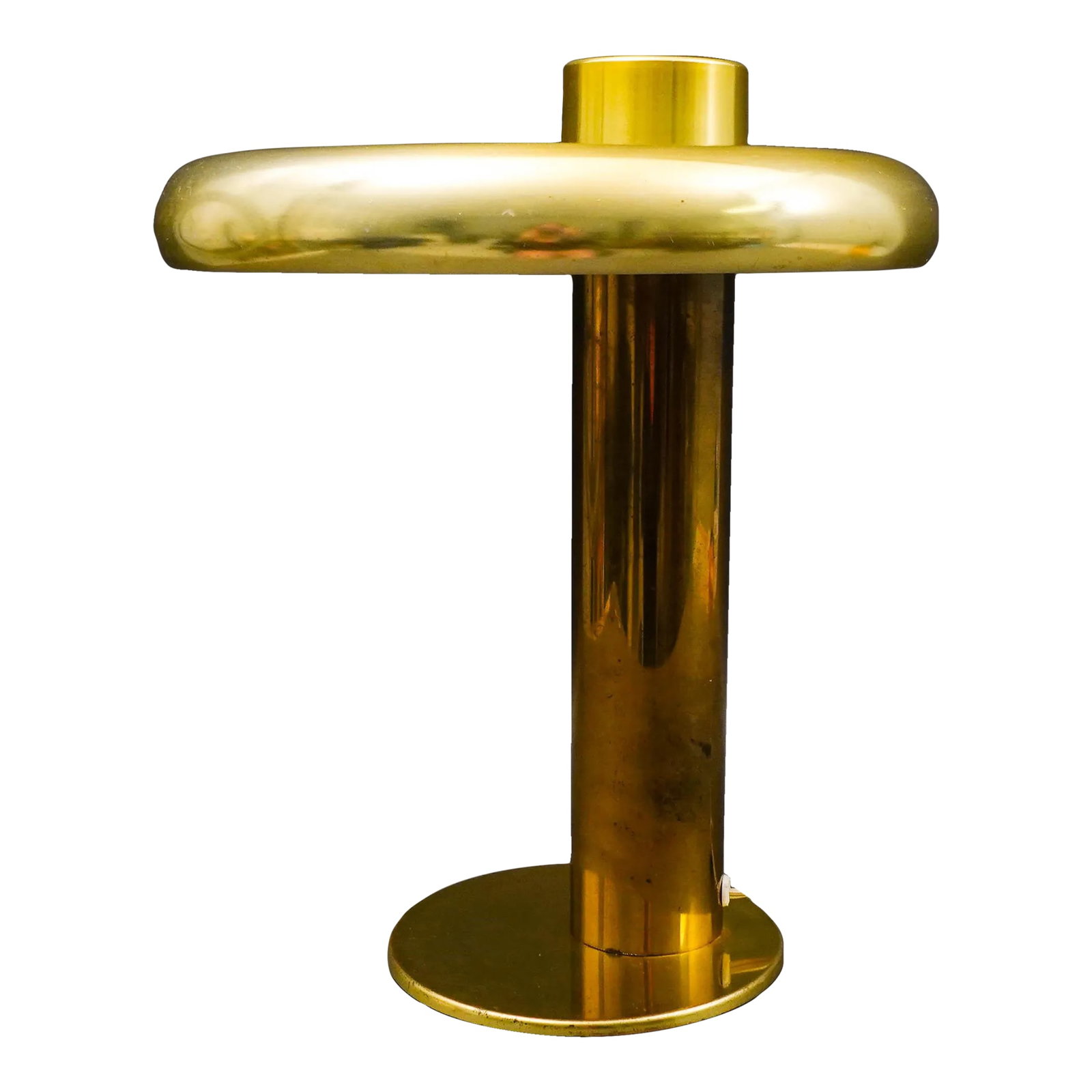 Pierre Cardin Style Vintage Modernist Brass Table Desk Lamp (1 of 10)