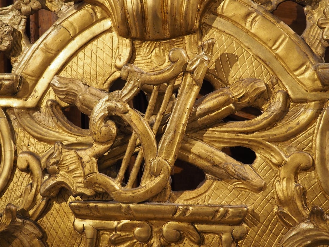 Period French Regence Giltwood Mirror, Circa 1720 - 12