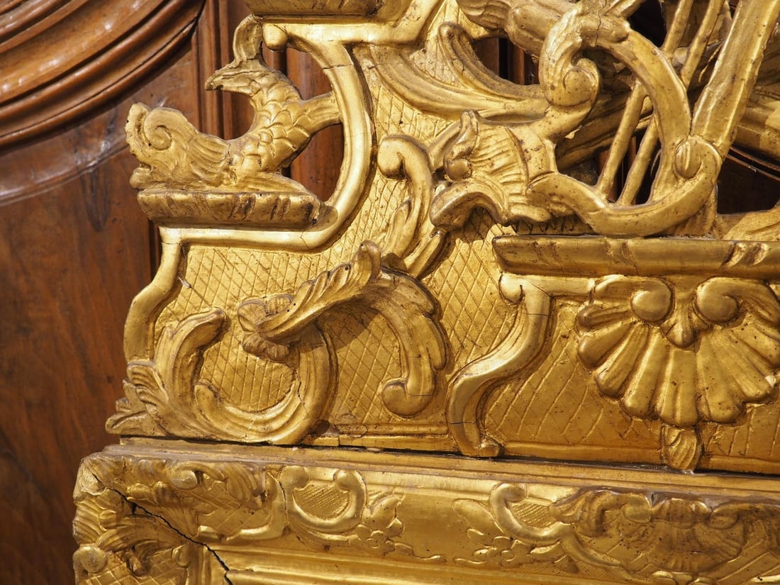 Period French Regence Giltwood Mirror, Circa 1720 - 16