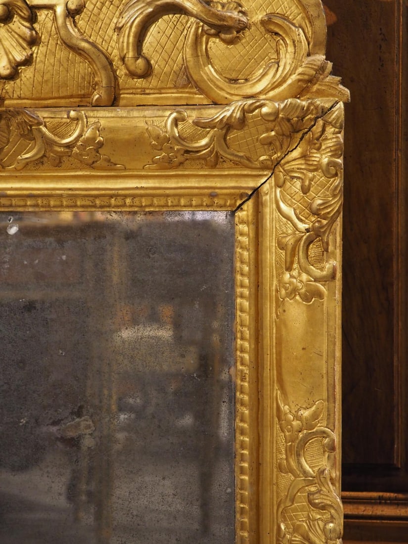 Period French Regence Giltwood Mirror, Circa 1720 - 2