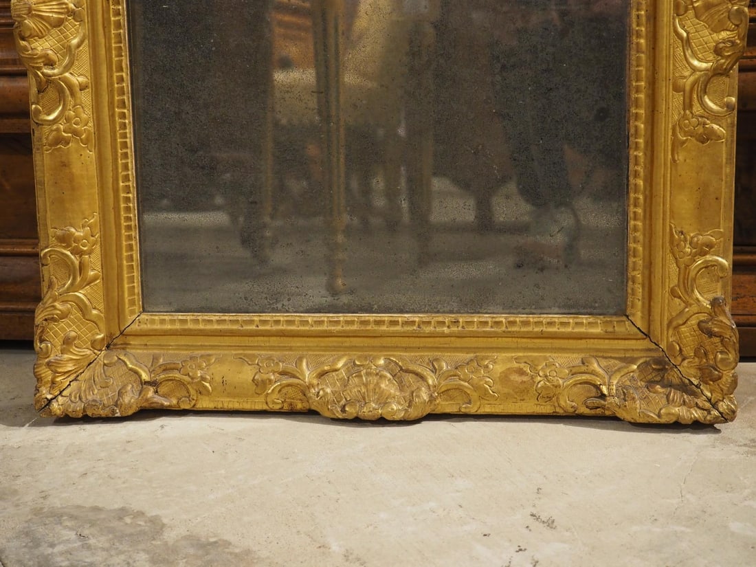 Period French Regence Giltwood Mirror, Circa 1720 - 3