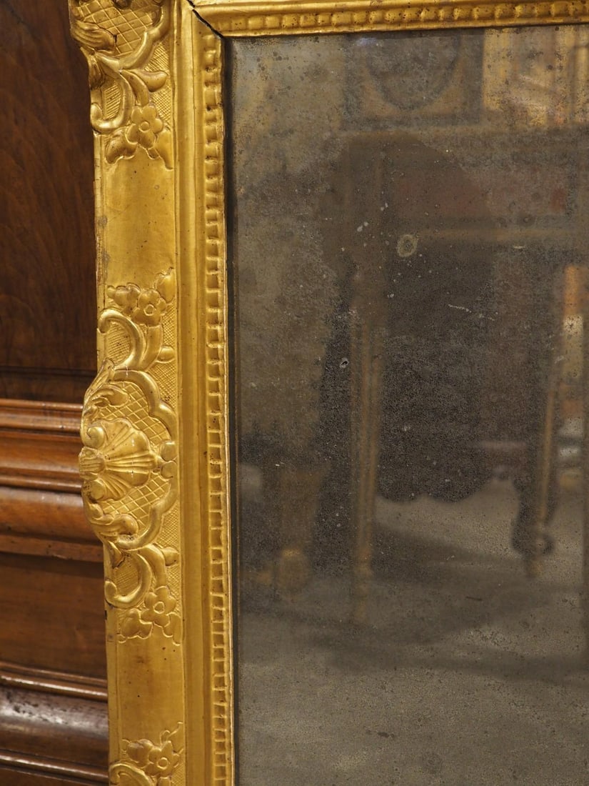 Period French Regence Giltwood Mirror, Circa 1720 - 4