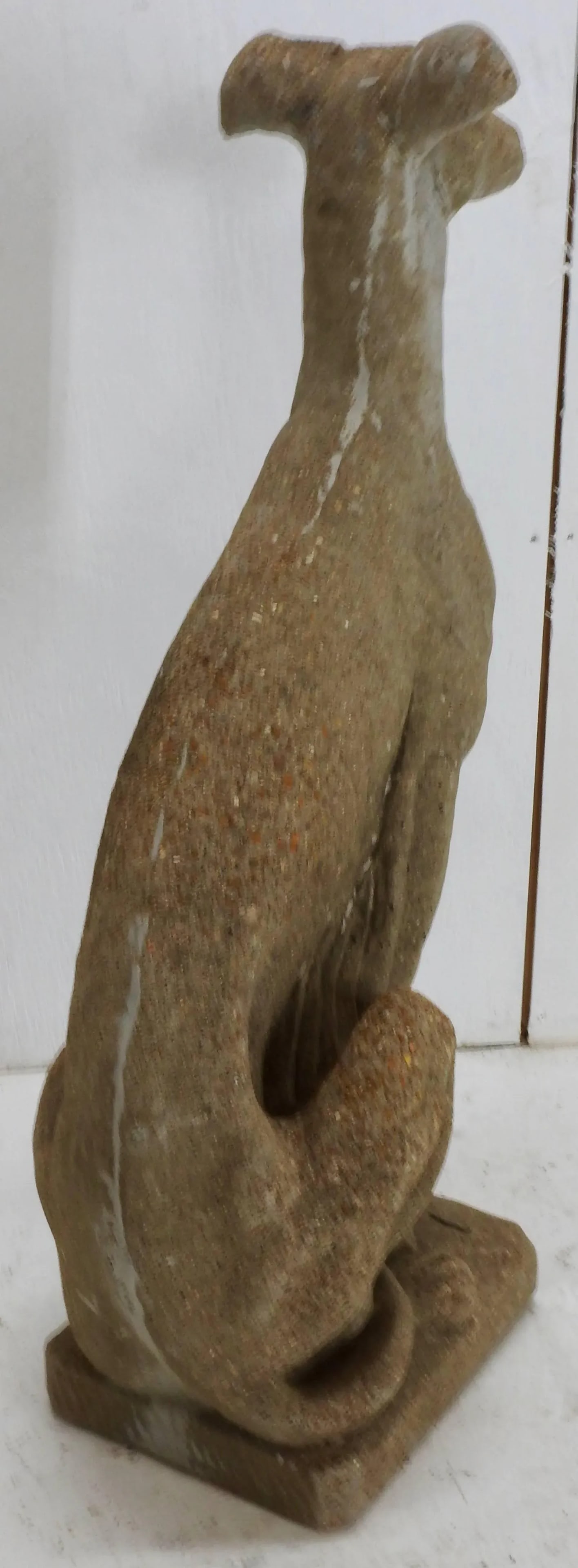 Early 20th Century Cast Stone Whippet Statue - 2
