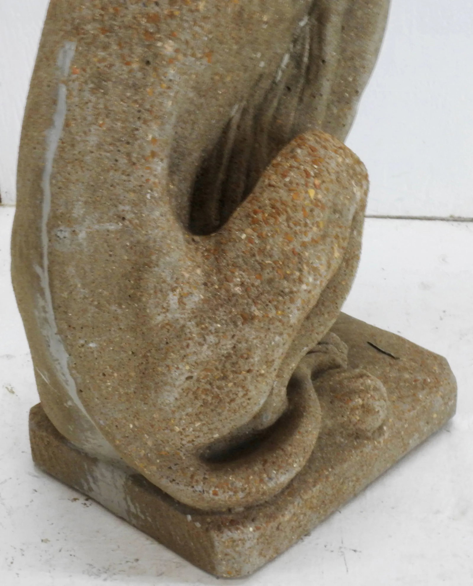 Early 20th Century Cast Stone Whippet Statue - 6