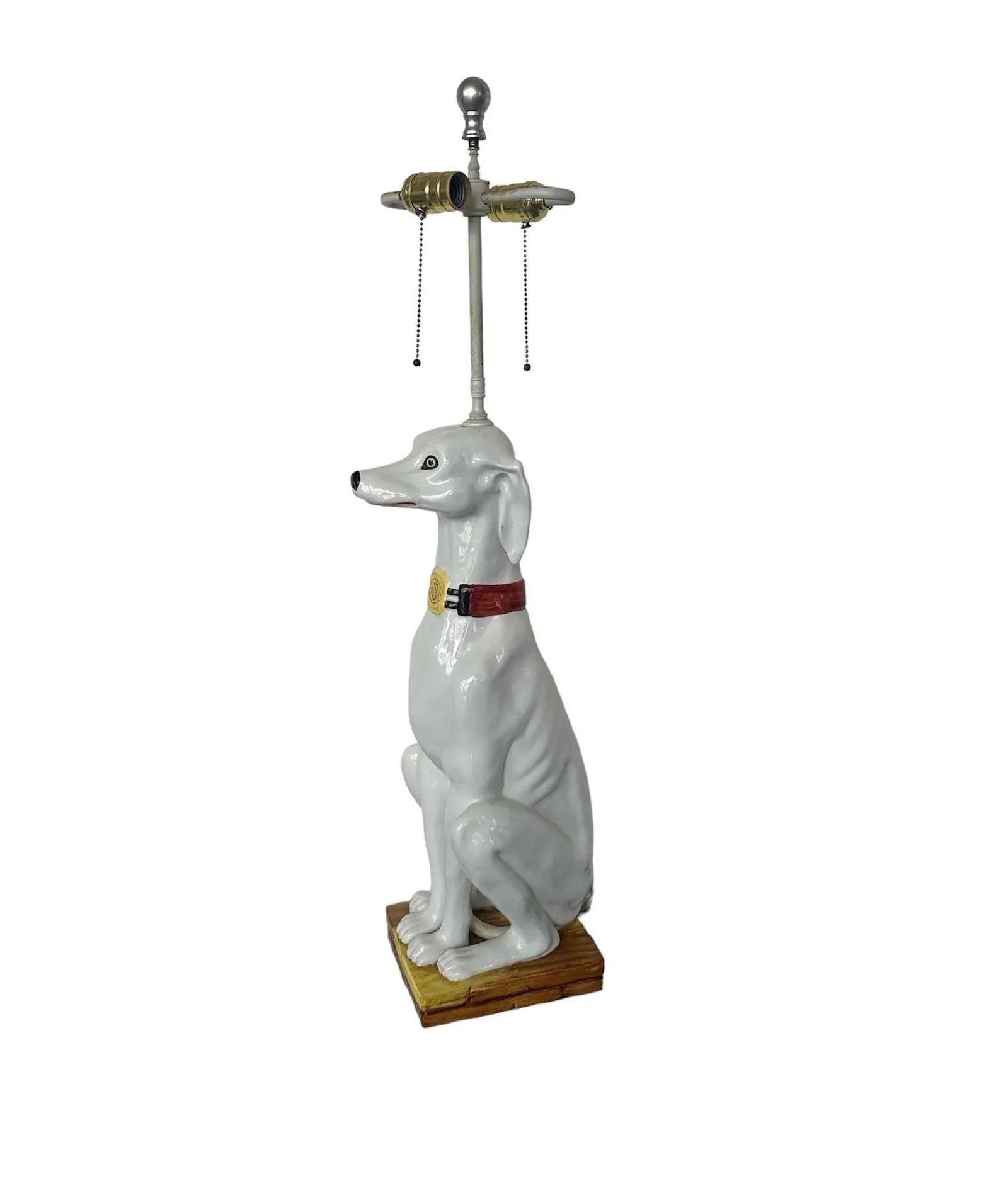 1960s Italian Ceramic Dog Lamp - 2