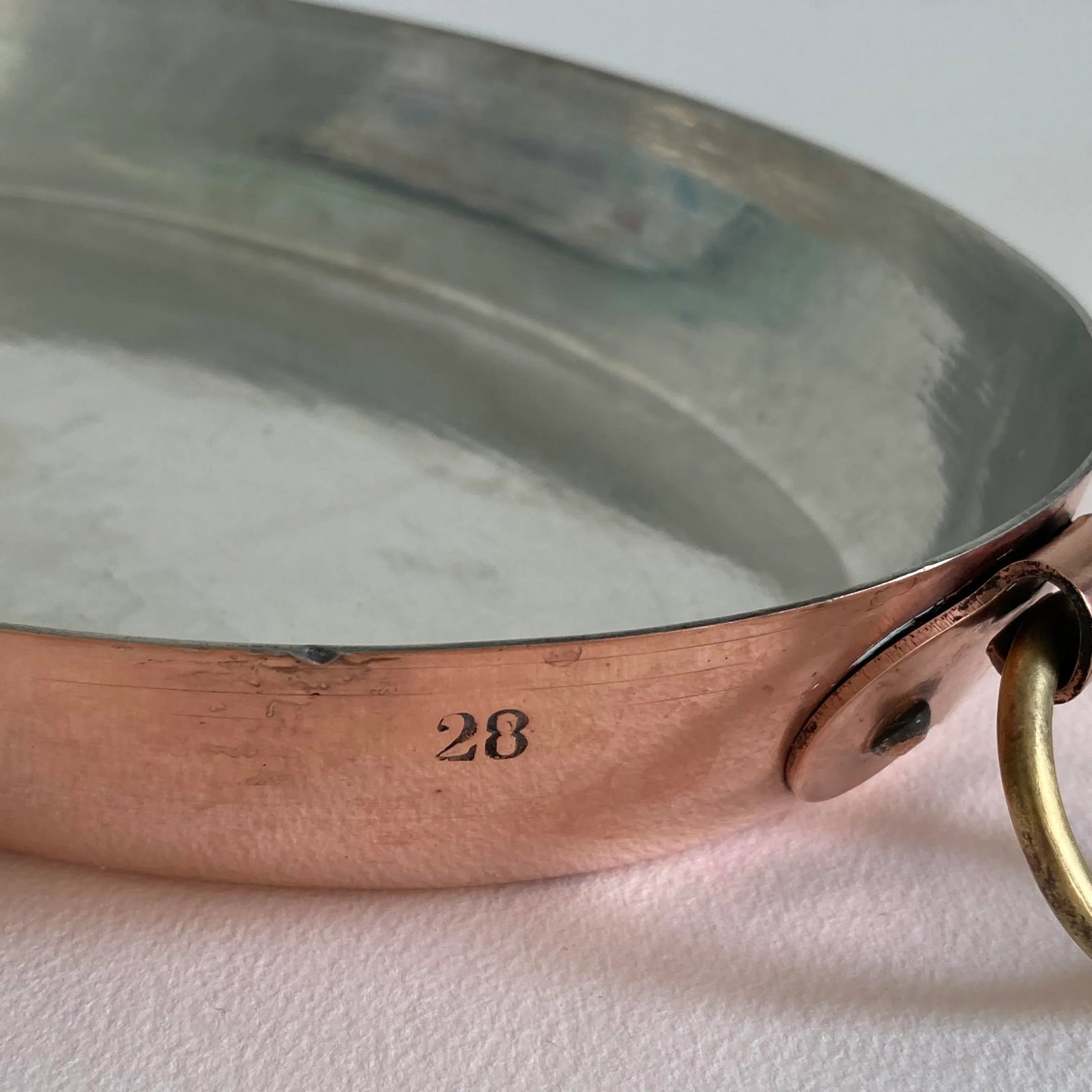 20th Century Lewis Conger New York France Oval Copper Au Gratin - 6