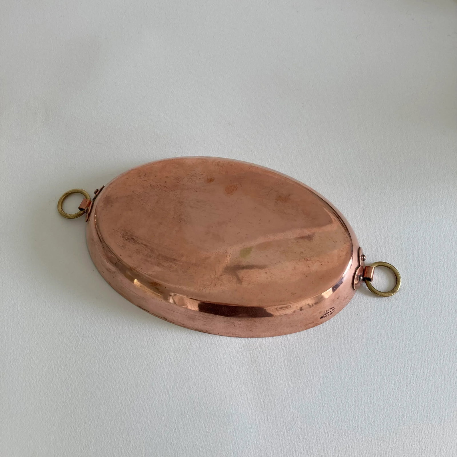 20th Century Lewis Conger New York France Oval Copper Au Gratin - 8