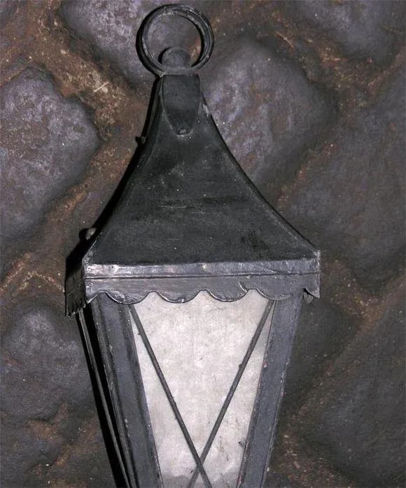 French 1930s Lantern Sconces - a Pair - 8
