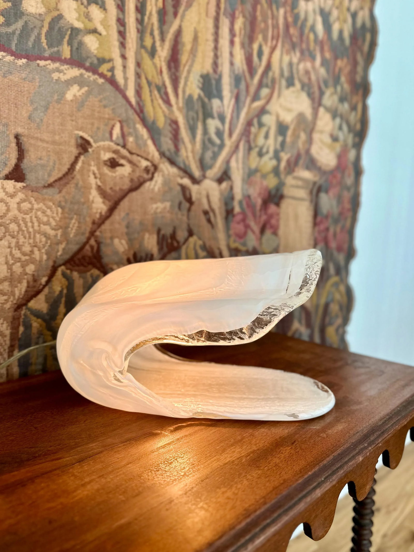1970s La Murrina Murano Oyster Lamp - 2