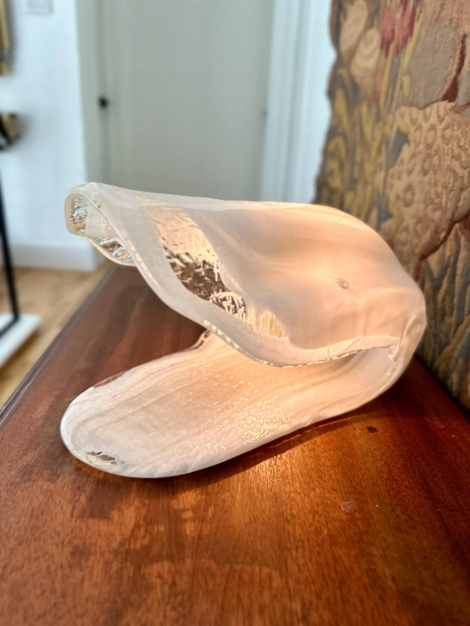 1970s La Murrina Murano Oyster Lamp - 3