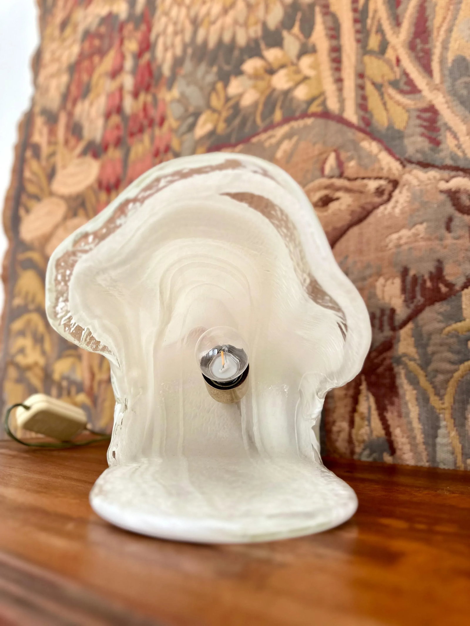 1970s La Murrina Murano Oyster Lamp - 8