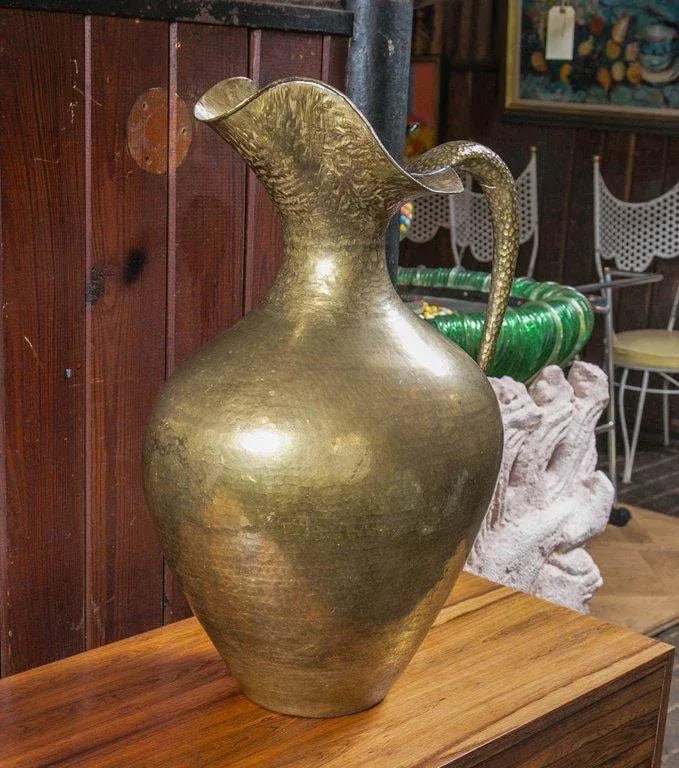 Vintage Mid Century Brass Pitcher - 15