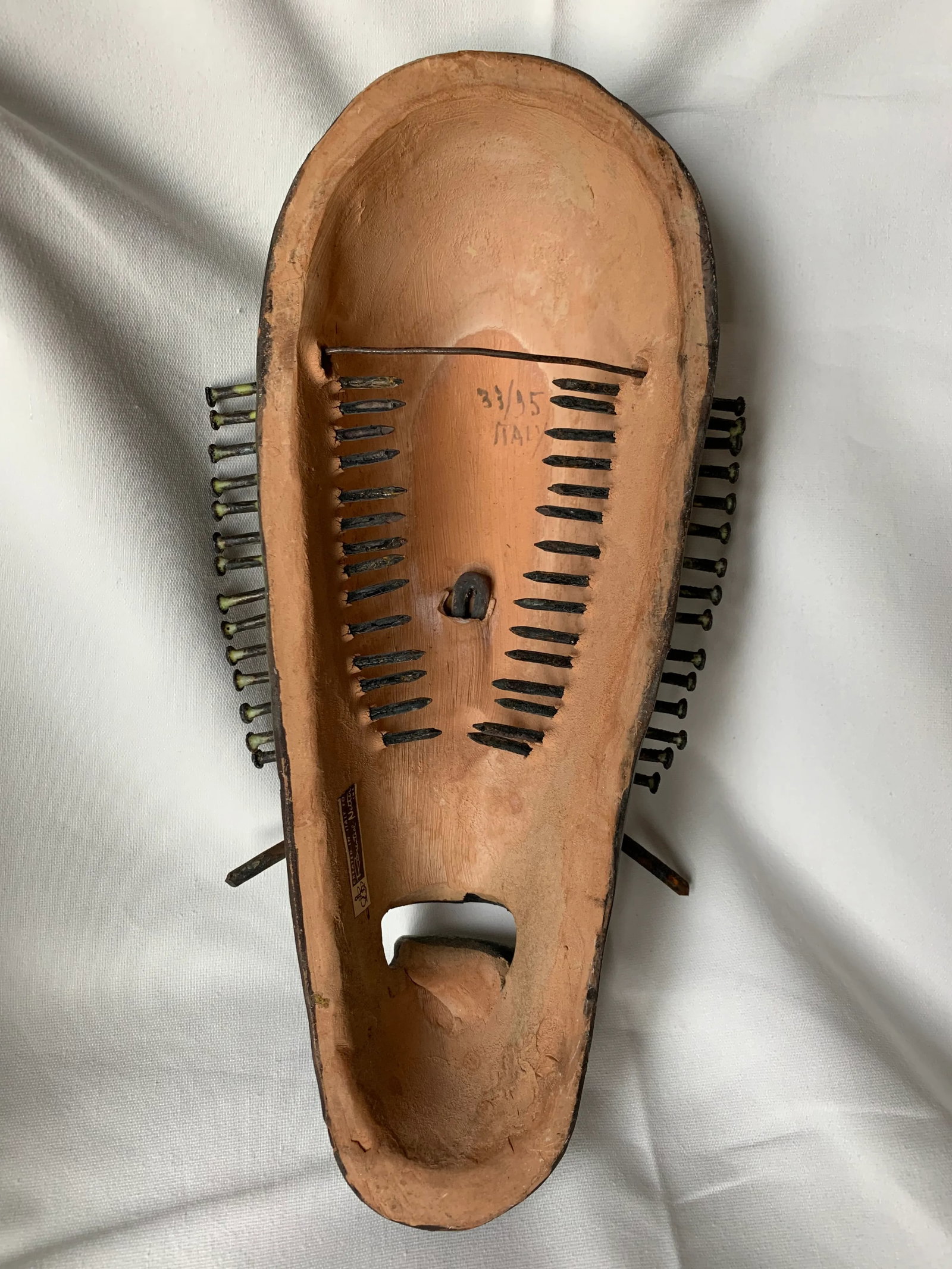 Alvino Bagni Italian Pottery Tribal Mask Sculpture - 12