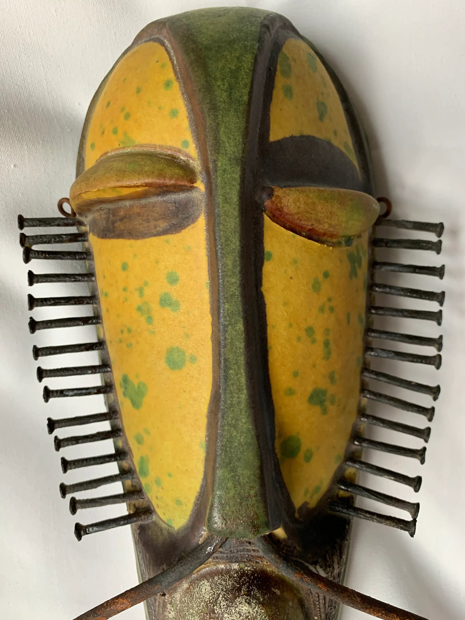 Alvino Bagni Italian Pottery Tribal Mask Sculpture - 5