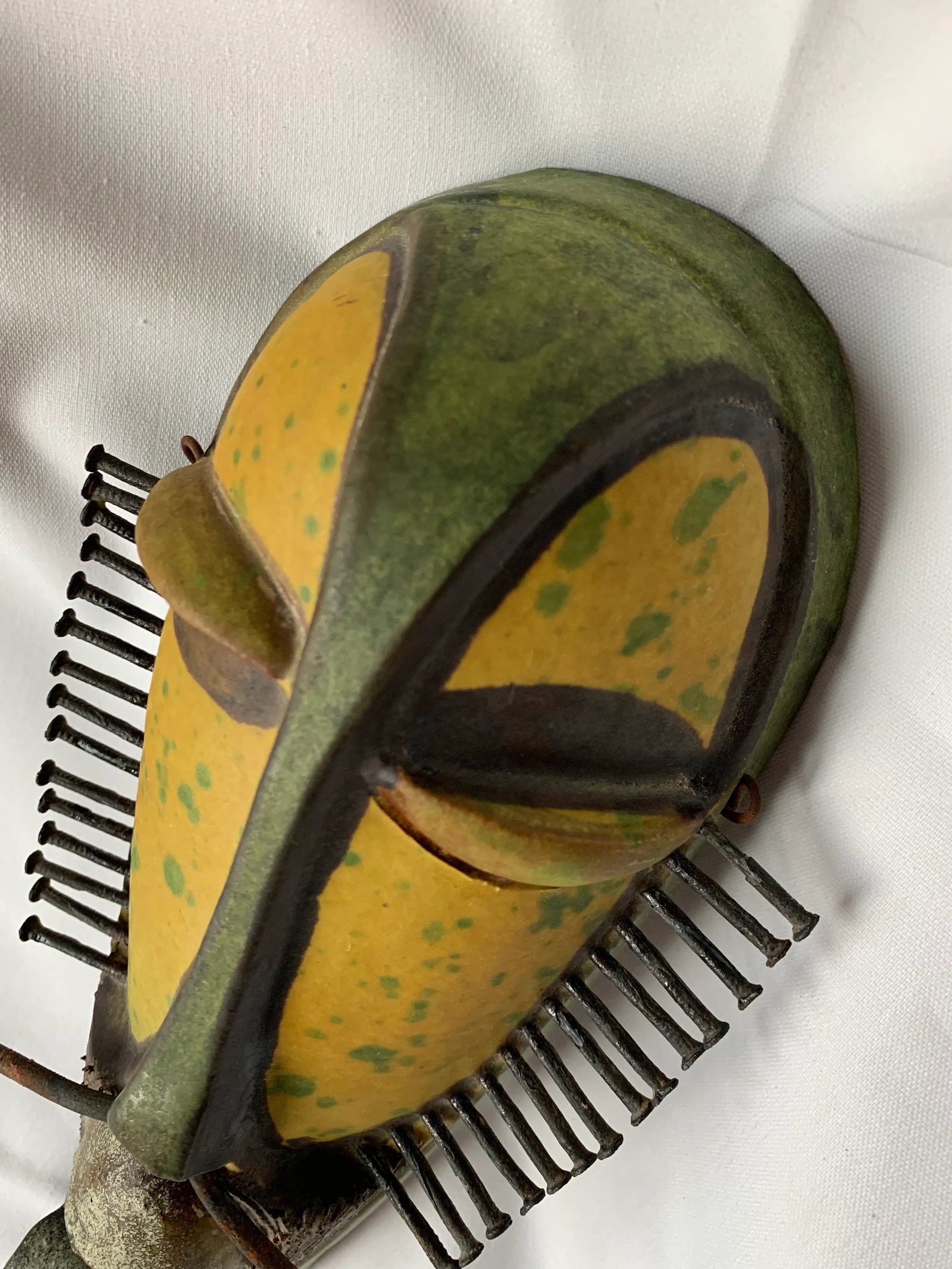 Alvino Bagni Italian Pottery Tribal Mask Sculpture - 7