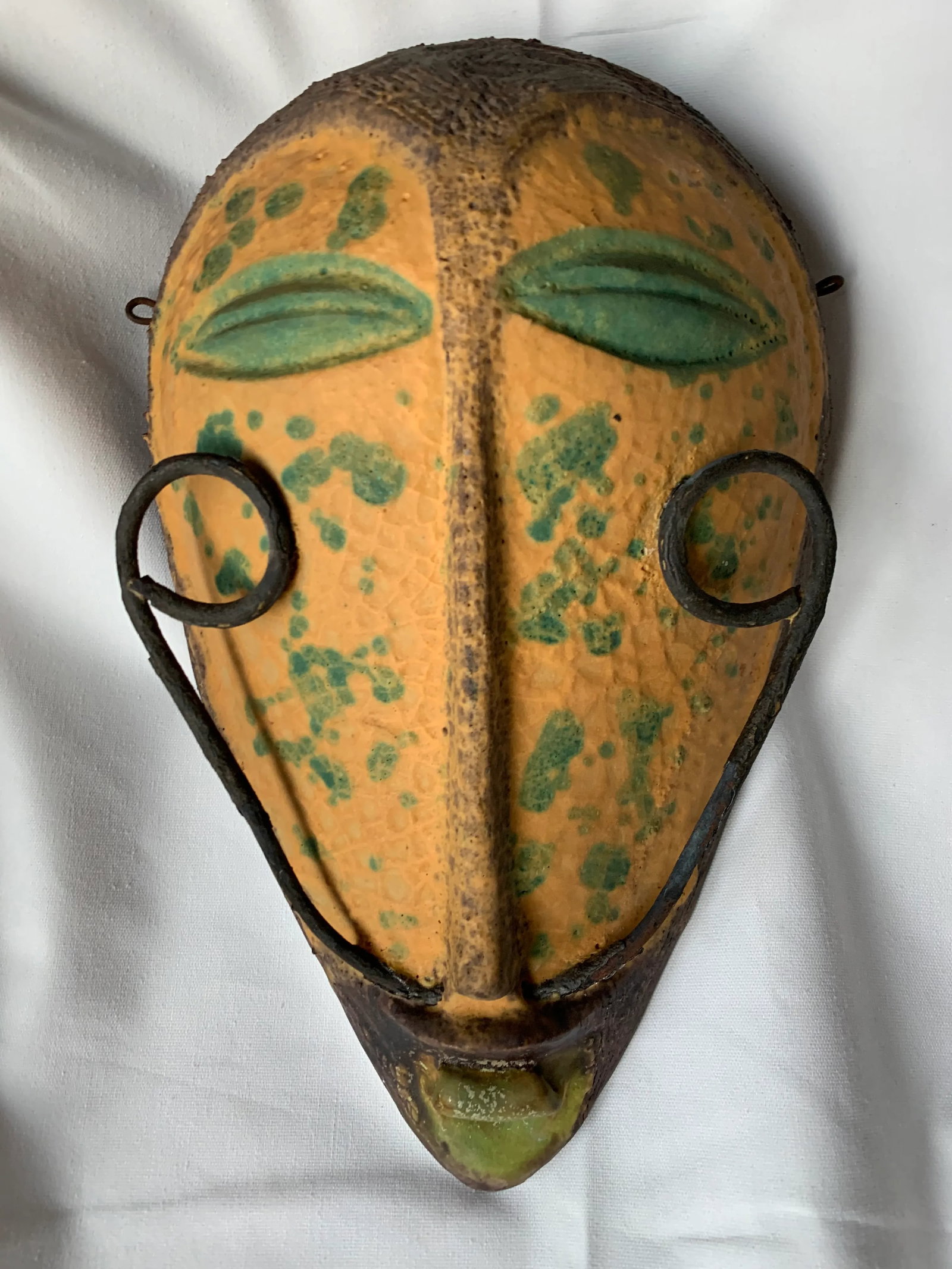 Alvino Bagni Italian Pottery Tribal Mask Wall Sculpture - 13