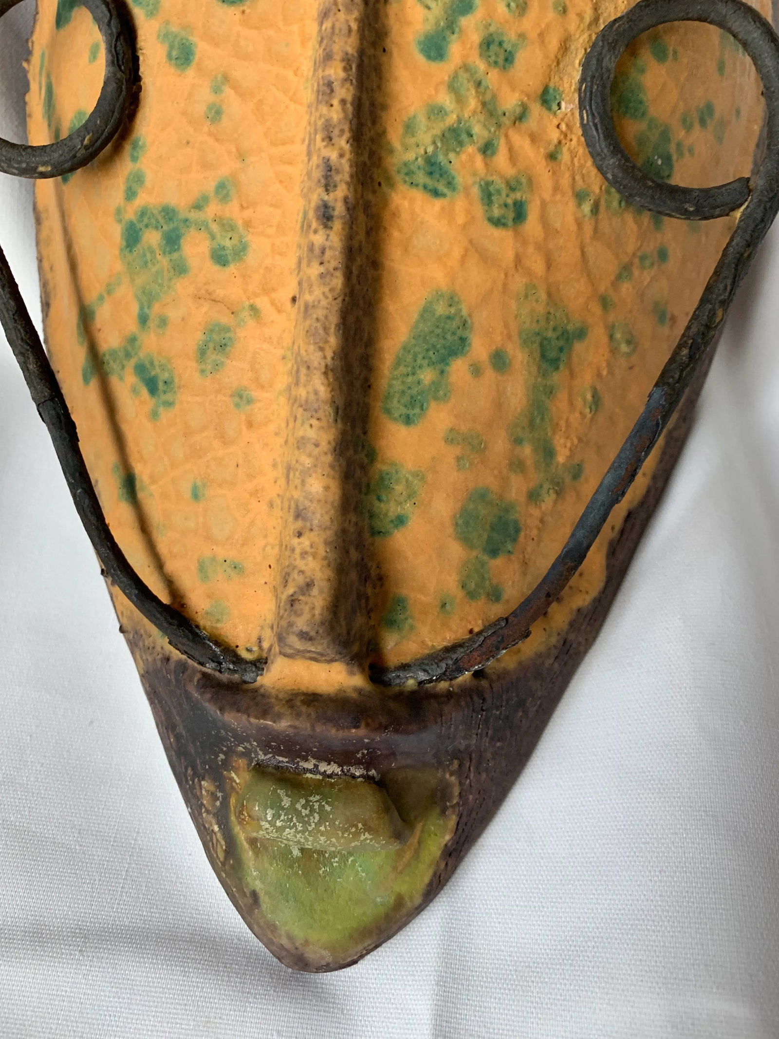 Alvino Bagni Italian Pottery Tribal Mask Wall Sculpture - 2